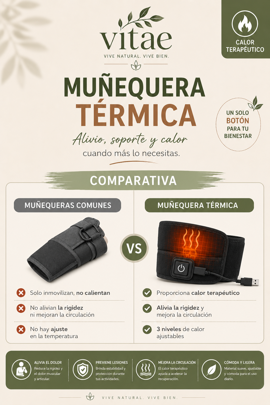 Muñequera Guante Térmico