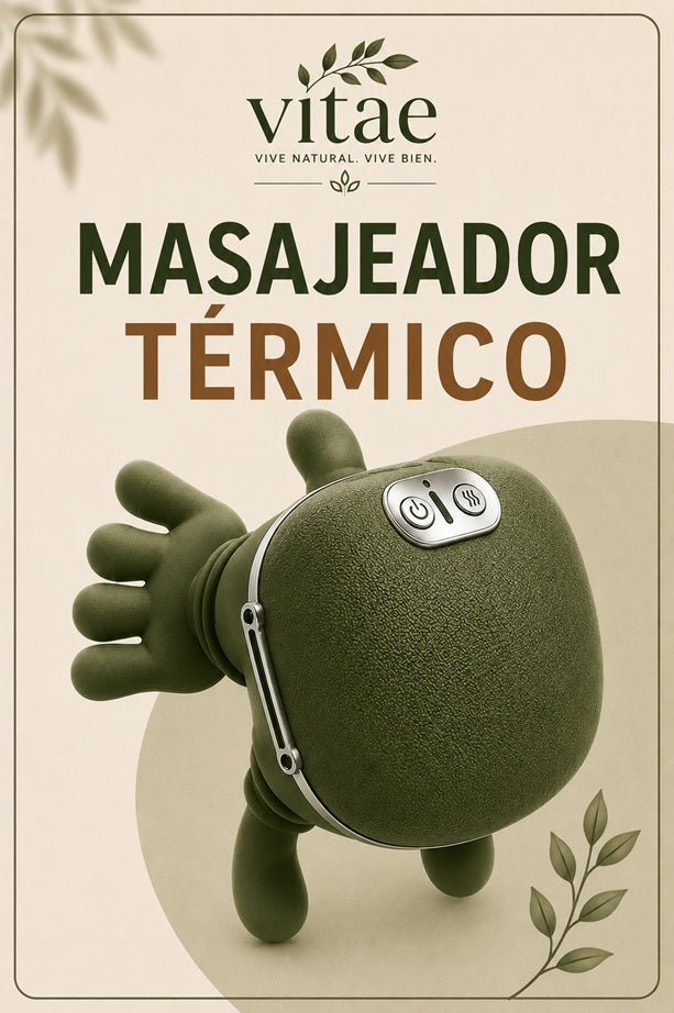 Masajeador de cuello y hombros térmico